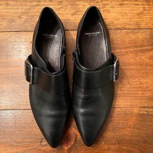 Vagabond Black Kaitlin Leather Buckle Womens Shoes size: US 9